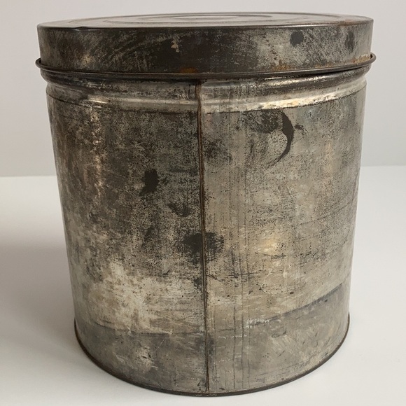 Coffee bar reproduction Morning Sip Dry Roast Coffee advertising tin with lid - Picture 4 of 12